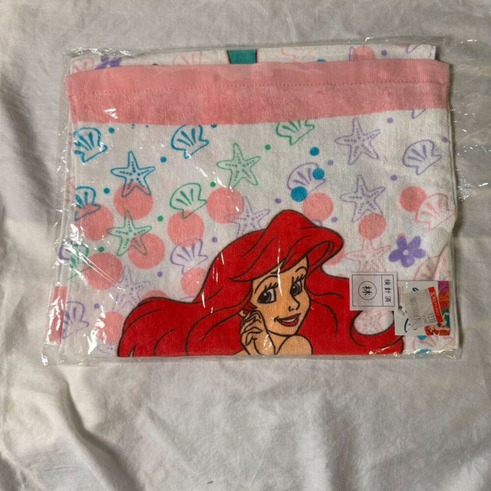 Officially Licensed Disney Japan Ariel The Little Mermaid 100% Cotton Hand Towel